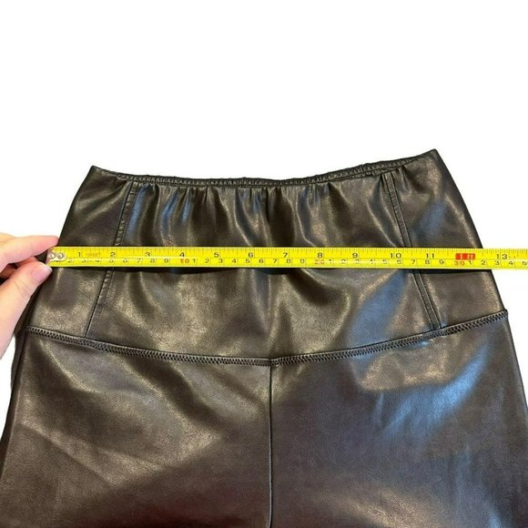 Aritzia Wilfred Free Black Faux Leather Full‎ Length Leggings Womens S - Picture 3 of 6